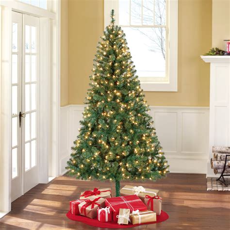 Holiday Time Unlit 6.5' Jackson Spruce White Artificial Christmas Tree