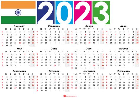 holiday 2023 date in india calendar