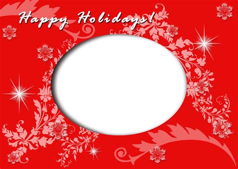 holiday card surrounds photoshop