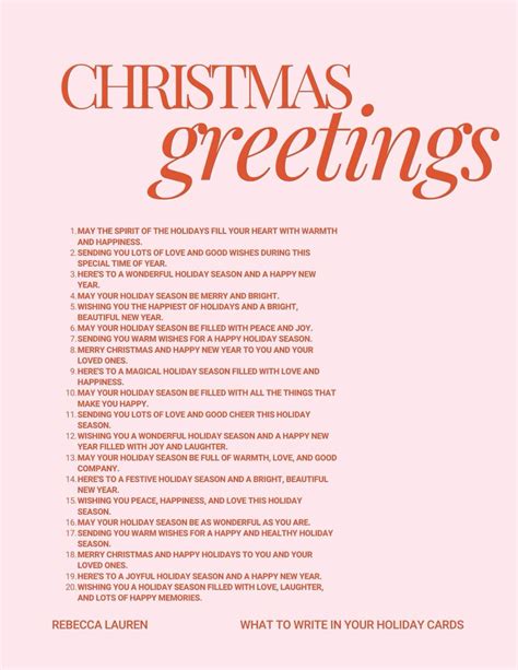 Holiday Cards What To Write