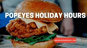 holiday hours at popeyes in cp