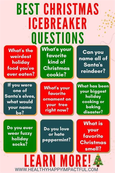 Holiday Ice Breakers Activities