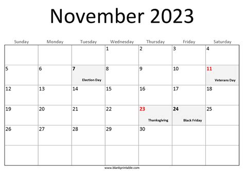 holiday november 2 2023