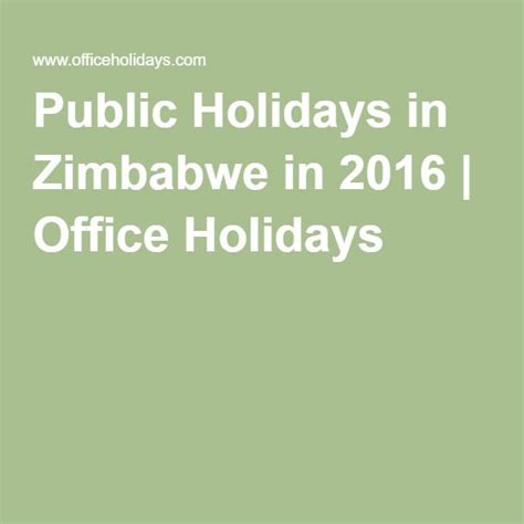 holidays in zimbabwe 2016