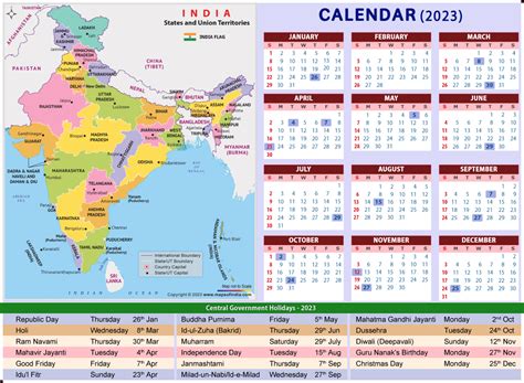holidays list 2023 india