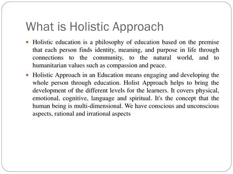 holistic approach meaning in urdu with example pdf
