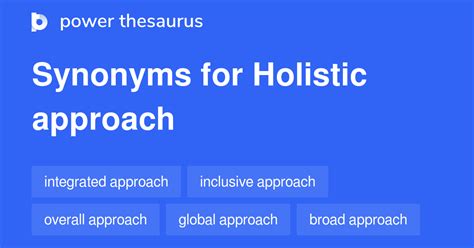 holistic approach synonym