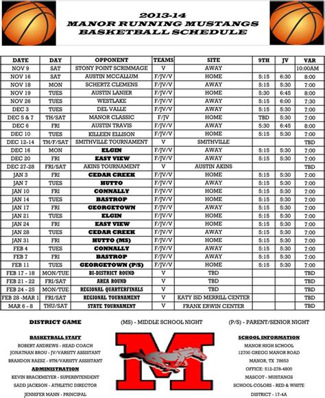 holland high school basketball schedule