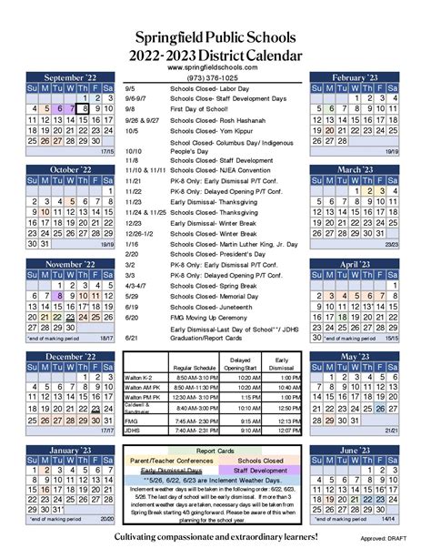 holland school district calendar