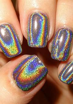 Holographic Nail Stickers: Add A Touch Of Magic To Your Manicure