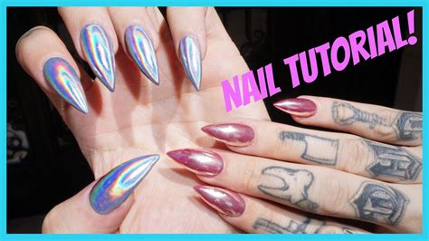 Holographic Nails Tutorial Videos