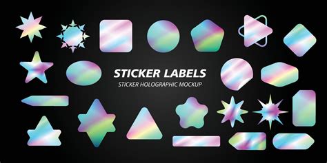 Holographic Sticker Vector