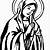 holy mary black and white stencil drawings animals cartoon