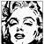 holy mary black and white stencil drawings of marilyn monroe
