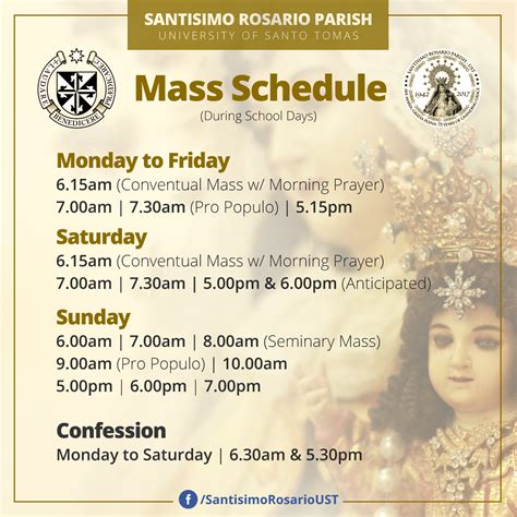 holy day mass schedule