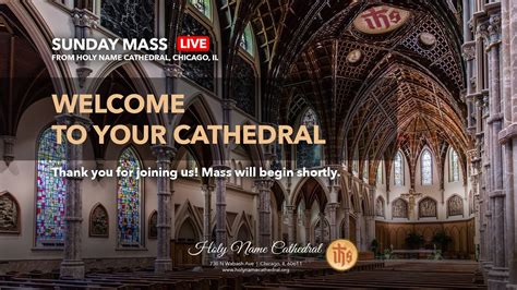 holy name cathedral mass online today