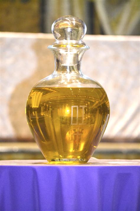 holy oil from the church