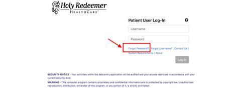 holy redeemer patient portal