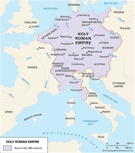 holy roman empire borders
