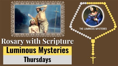 holy rosary for thursday with scripture