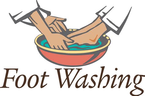 holy thursday foot washing clipart images
