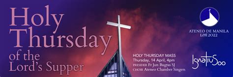 holy thursday mass events