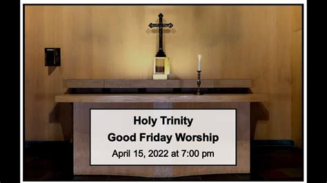 holy trinity good friday service
