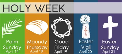 holy week days names