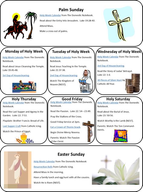 holy week for catholic kids