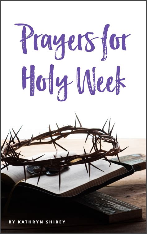 holy week prayers for kids