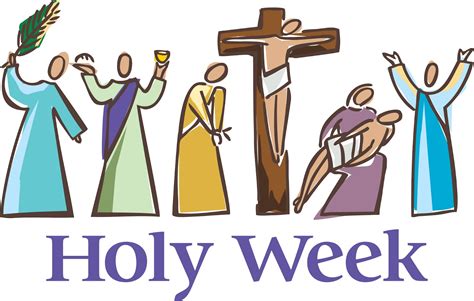 holy week schedule clipart