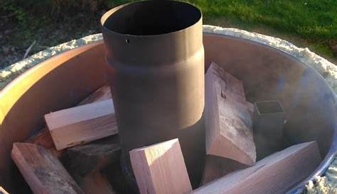Holzkohle selbst machen, Retorte Eigenbau mit Raketenofen | Grillforum