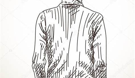 Sketch of man | Sketch of man from back — Stock Vector © OlgaTropinina
