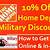 home depot online military discount