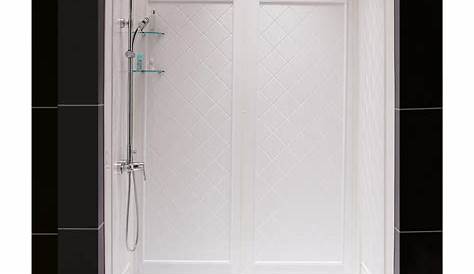 Easy Access 1-Piece Shower Stall with Molded Seat | Shower stall