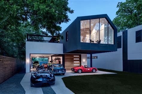 Modern Home Design Seen from a Fancy Car Addicted who has