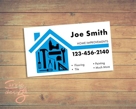 home improvement business cards