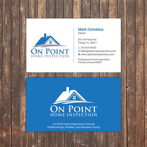 Home Inspection Business Card Home