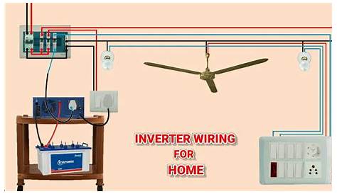 Home Inverter Circuit Diagram INVERTER CONNECTION FOR HOME! INVERTER WIRING कैसे करते है