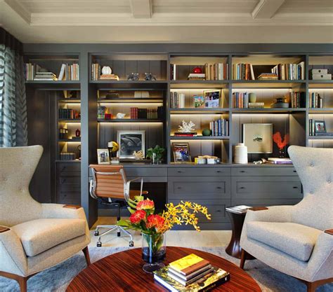 office Home library design, Traditional home office, Home libraries