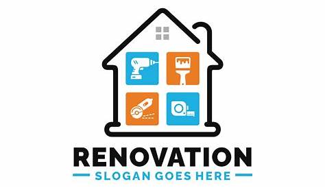 Home renovation logo stock vector. Illustration of