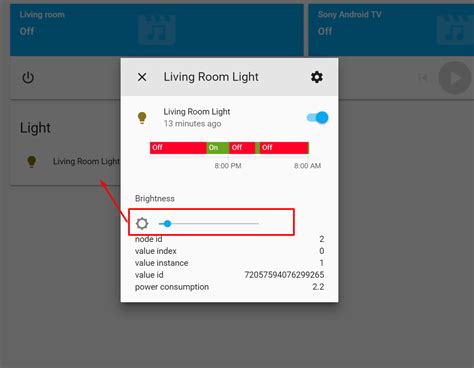 Home Assistant Dimmer Template