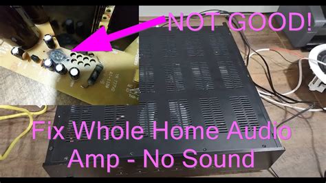 Home Audio Amplifier Fix