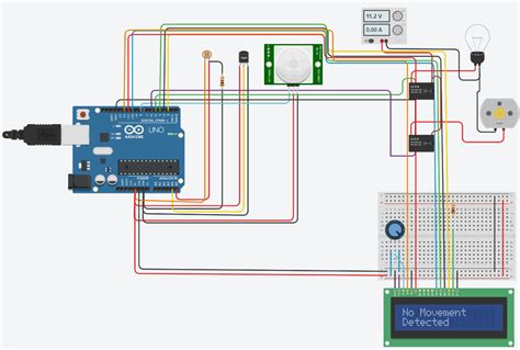 Home Automation System Using Arduino Tinkercad