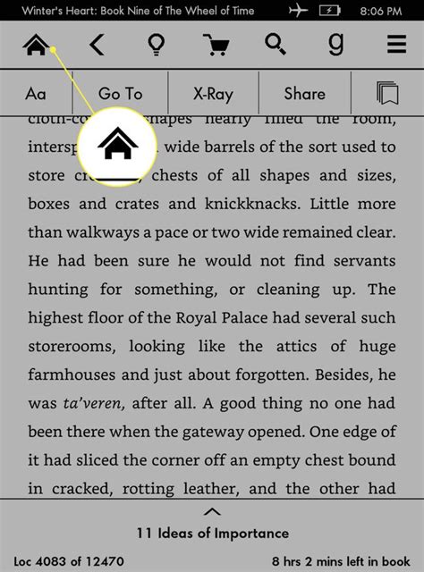 Home Button On Kindle