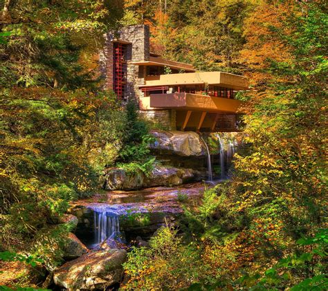 MidCentury Modern Icons Falling Water House by Frank Lloyd Wright