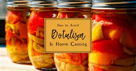 home canning and botulism