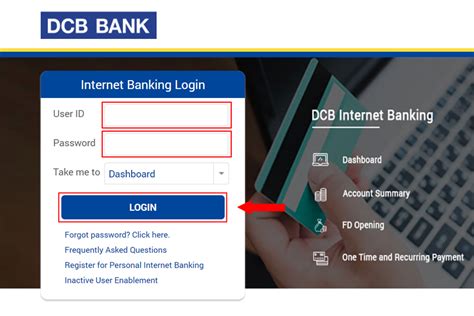 home dcb bank login