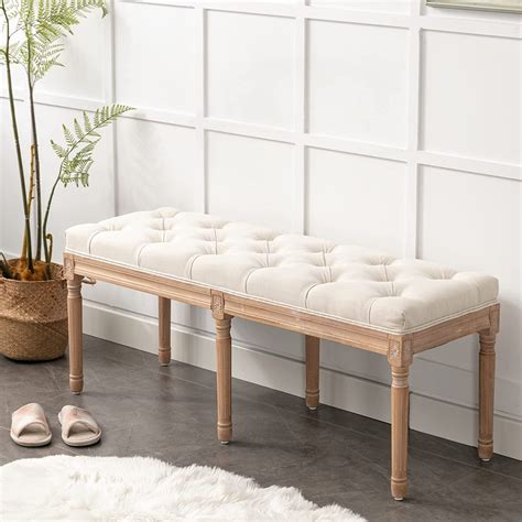 Home Decor Tufted Bench