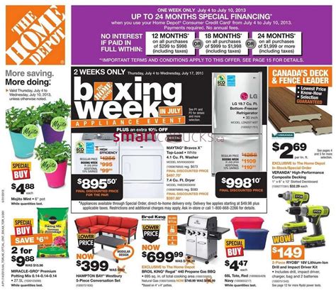 home depot 4th of july sale